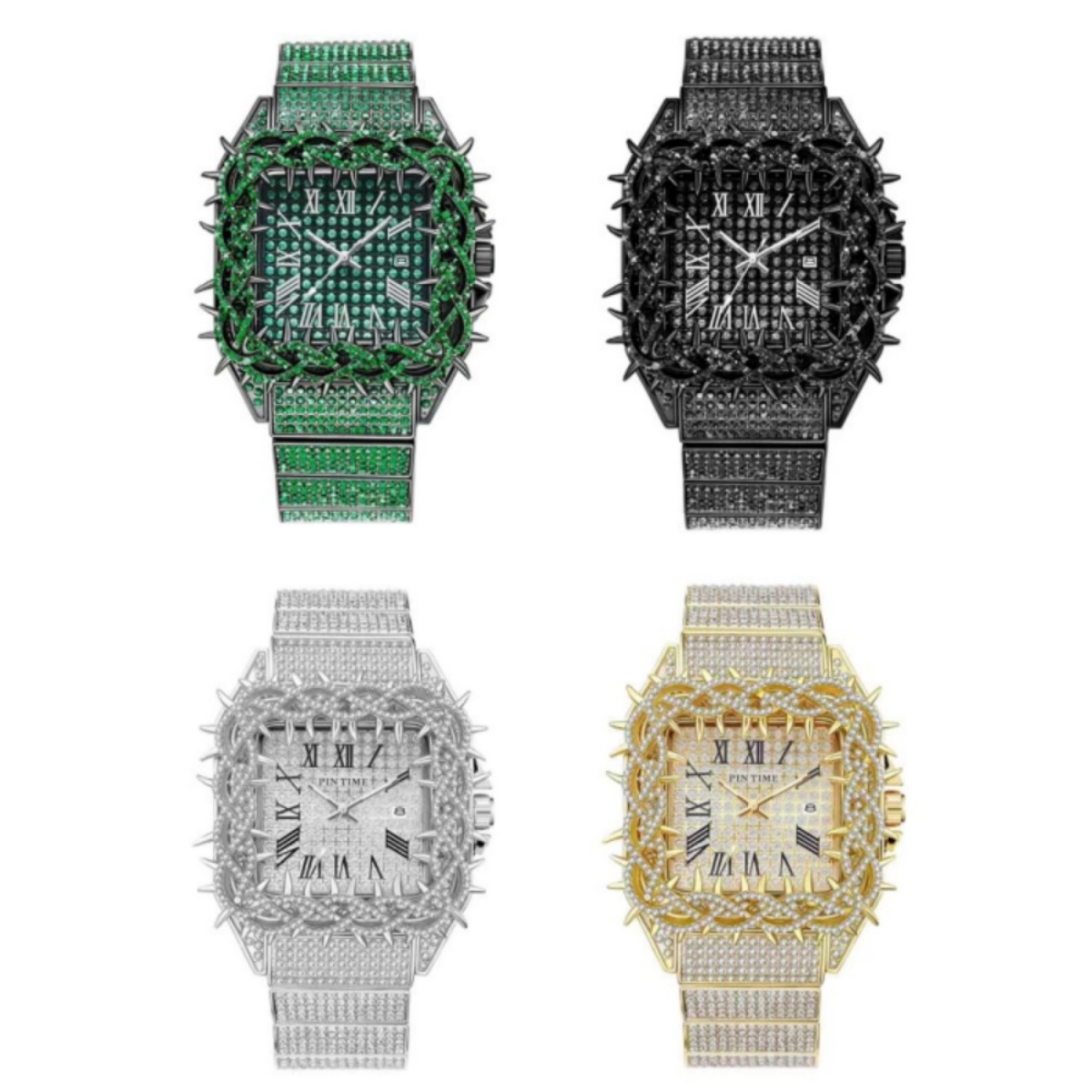 Luxury Watch Iceberg - Zegarek męski kwarcowy Iced Out Square