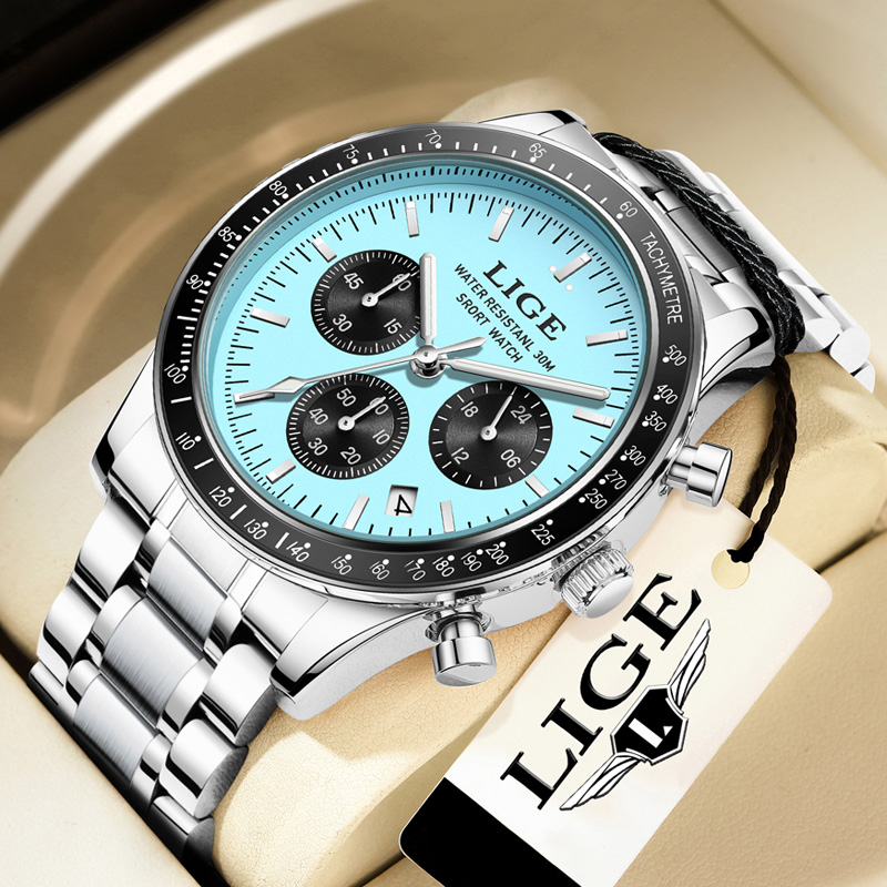 Luxury Watch Top 10 - LIGE Luksusowy Zegarek Męski Nowy Model
