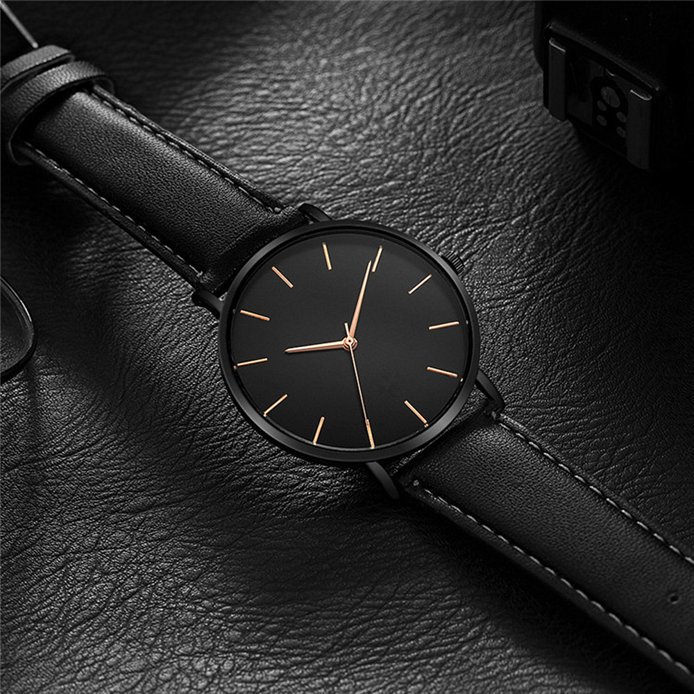 Luxury Watch Magazine - Męski zegarek kwarcowy w prostym stylu,
