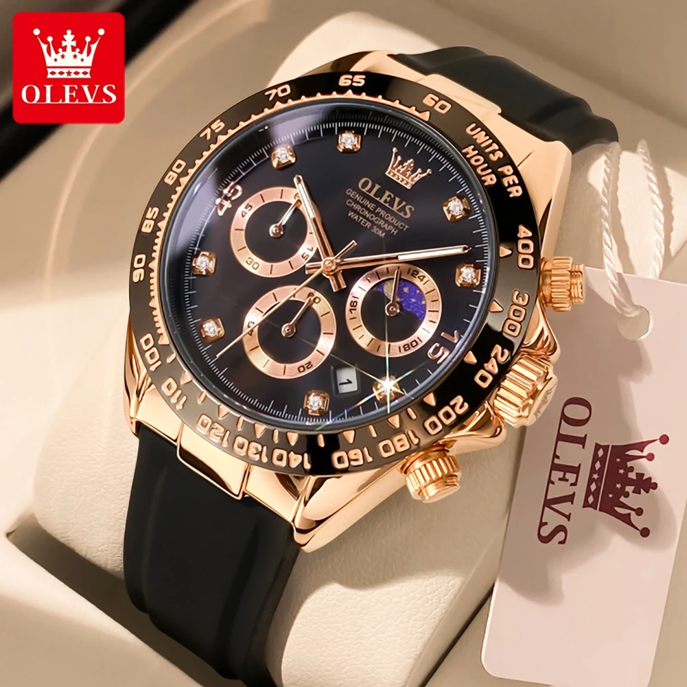 Luxury Watch Magazine - OLEVS 2875 – męski zegarek chronograf
