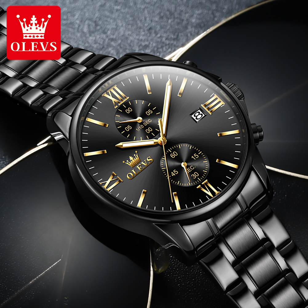 OLEVS 2886 klasyczny czarny ze – Luxury Watch Magazine recenzja i cena