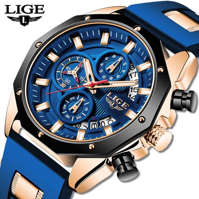 LIGE modne męskie zegarki Top  – Luxury Watch Magazine recenzja i cena