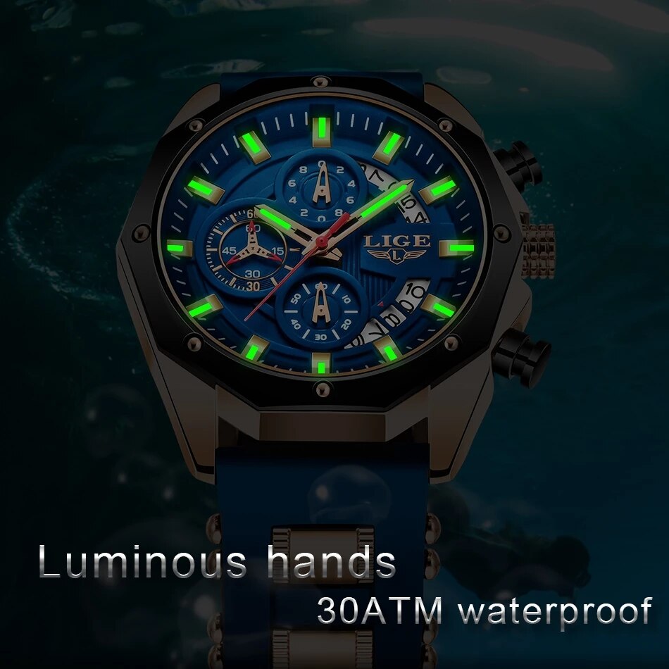 LIGE modne męskie zegarki Top  – Luxury Watch Magazine recenzja i cena