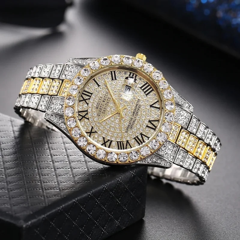 Popularny złoty luksusowy zega – Luxury Watch Iceberg recenzja i cena