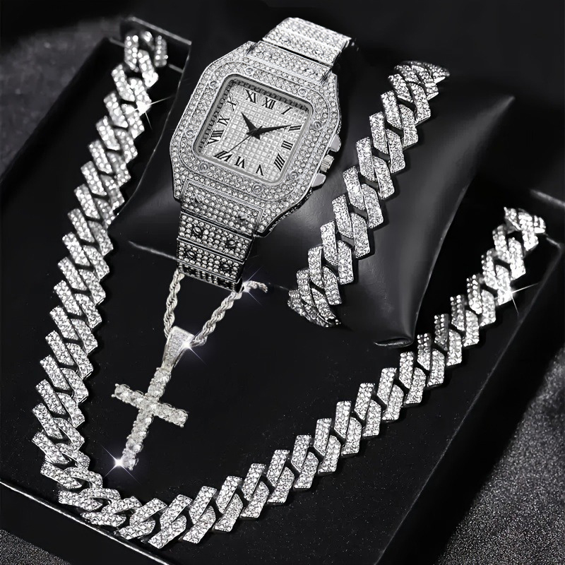 4-częściowy zestaw modnych męs – Luxury Watch Iceberg recenzja i cena