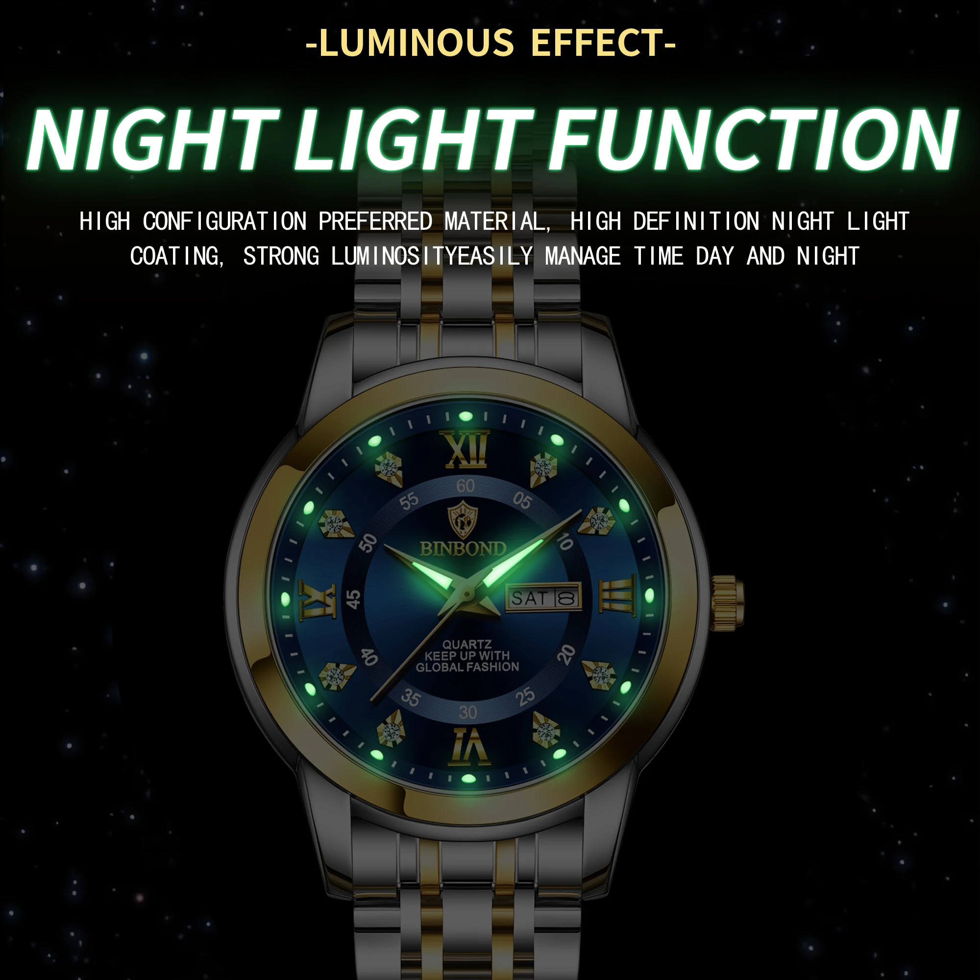 BINBOND B7169 Luksusowe zegark – Luxury Watch Top 10 recenzja i cena