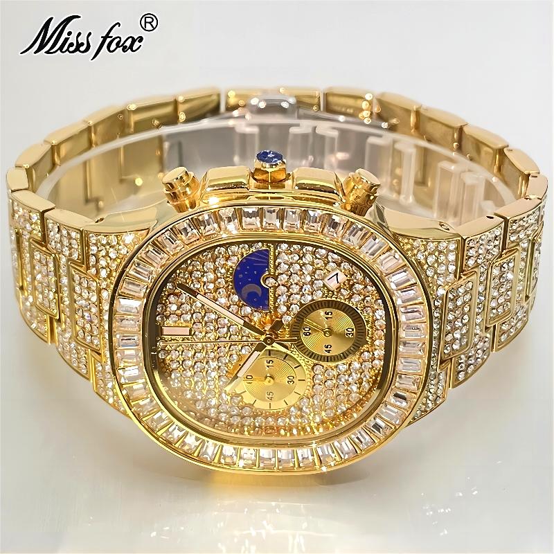 Luksusowe złote zegarki męskie – Luxury Watch Iceberg recenzja i cena